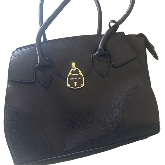 London Fog Handbags - London Fog Black Satchel Bag